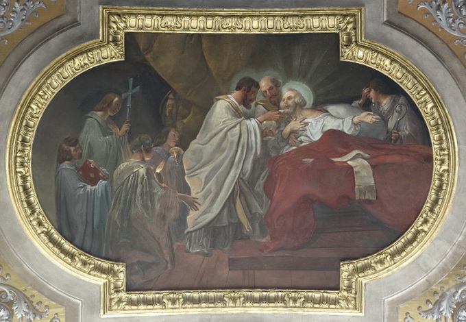 Sant'Onorato di Vercelli comunica Sant'Ambrogio